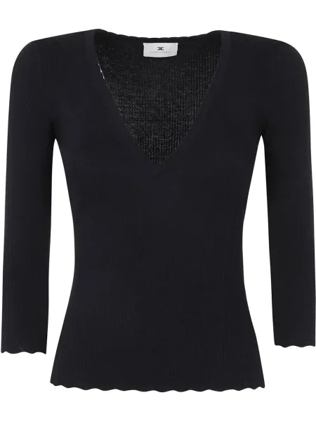 Top Elisabetta Franchi tricotate negru