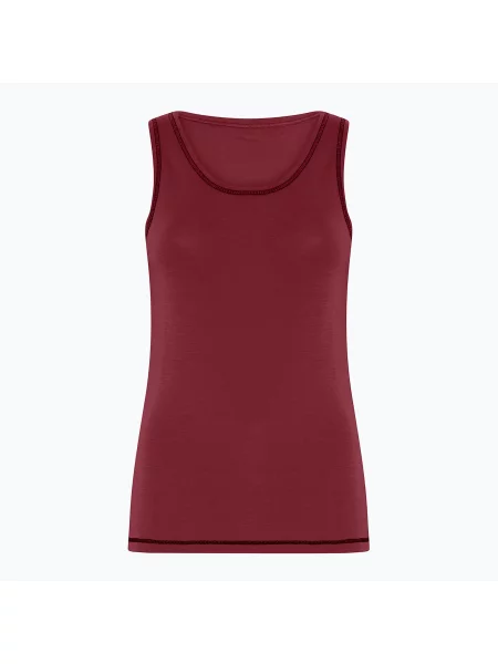 Tricou termoactiv pentru femei Dovre Wool Singlet burgundy