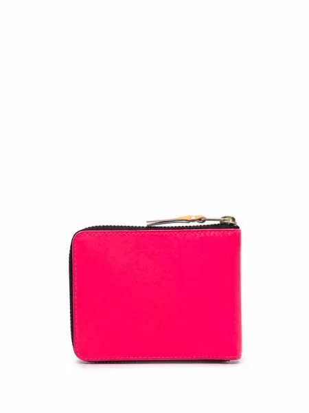 Iš natūralios odos piniginė Comme Des Garçons Wallet rožinė