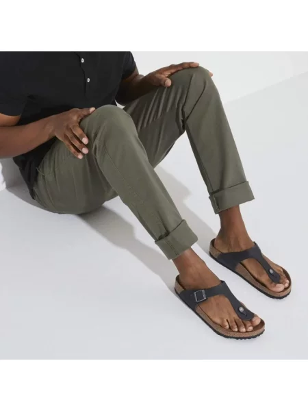 Klapki Birkenstock skórzane czarne