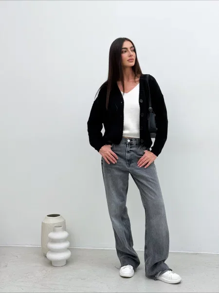 Кардиган ART KNIT бавовна/акрил чорний