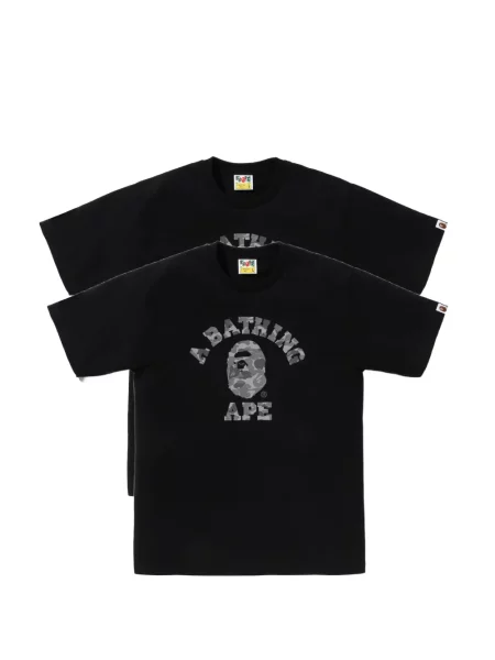 Tricou A Bathing Ape® cu imagine negru