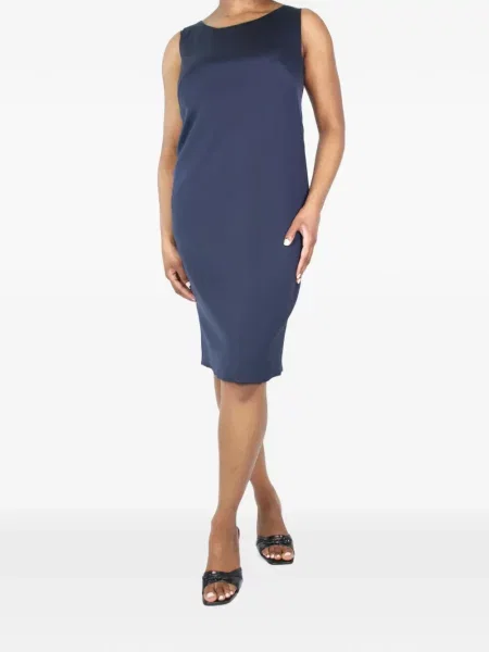 Rochie Akris fără mâneci albastru
