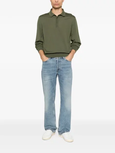 Lung tricou polo Boss verde