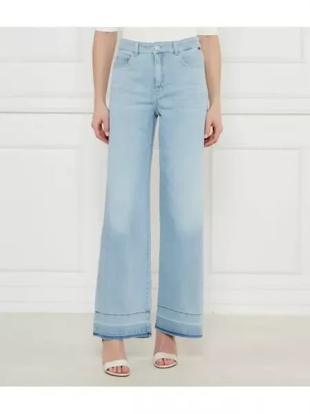 Marc Cain Blugi Warri | flare fit | high waist albastru