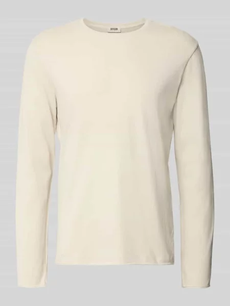 Longsleeve w kroju regular fit z czystej bawełny model Kendrick' Drykorn biała