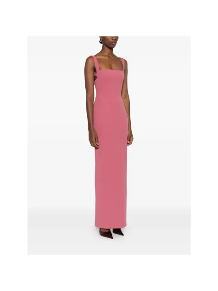 Sukienka maxi Solace London różowa