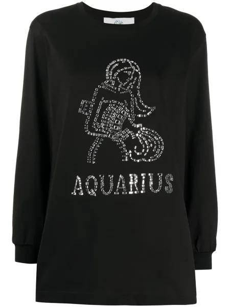 Tricou Alberta Ferretti de cristal negru