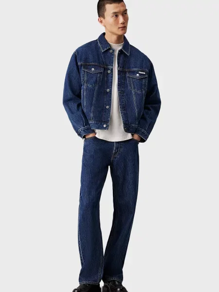 Прямые джинсы Calvin Klein Jeans синие