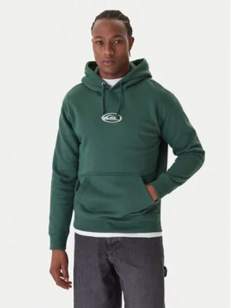 Mikina s kapucňou Quiksilver zelená