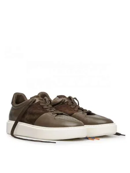 Lniane sneakersy Barracuda zielone