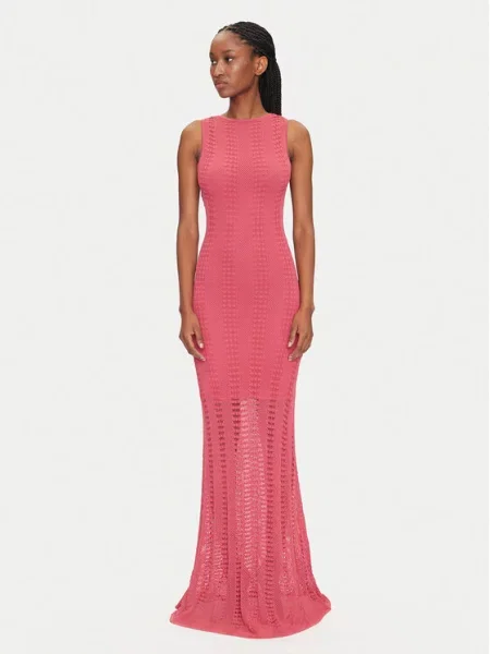 Pletena obleka Marciano Guess roza