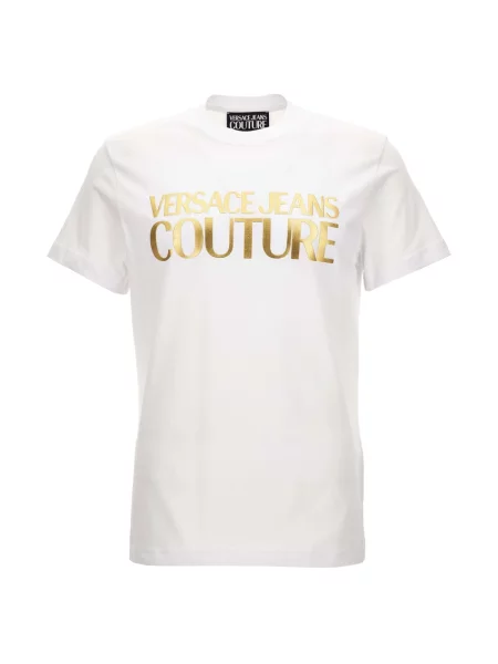 Koszulka Versace Jeans Couture z logo biała