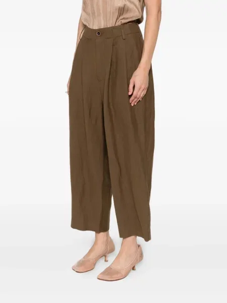 Cropp pantaloni Uma Wang plisate maro