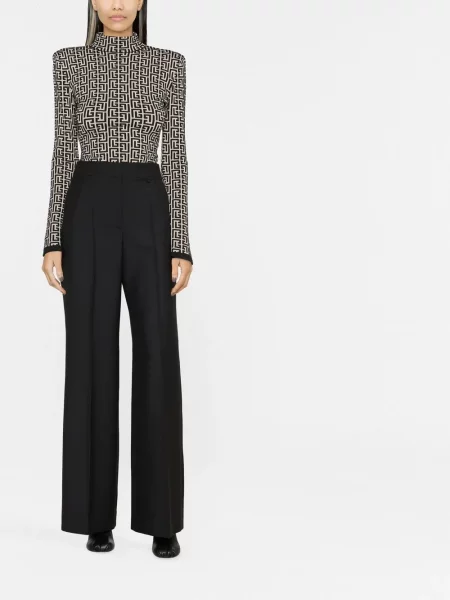 Plačiakojis kelnės Givenchy juoda