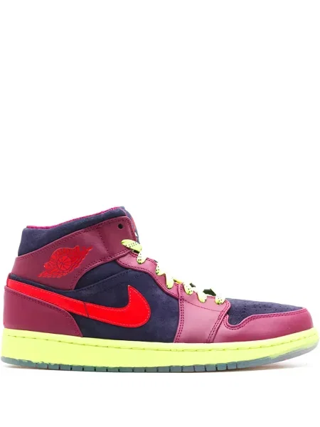 Sneakerși Jordan Air Jordan 1 cu model piele de șarpe albastru