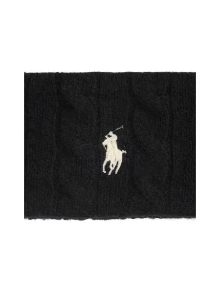 Czapka Ralph Lauren wełniana czarna