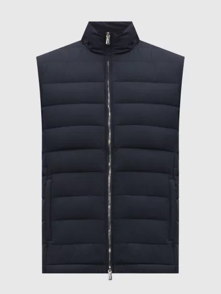 Пуховий стьобаний жилет Enrico Mandelli синій