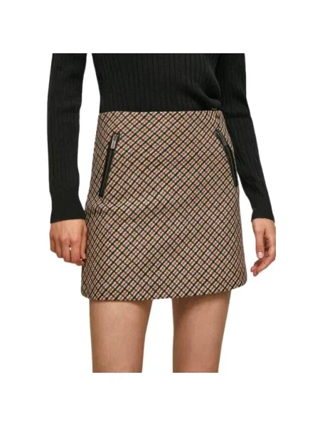 Mała mały spódnica jeansowa Pepe Jeans z kieszeniami na zamek