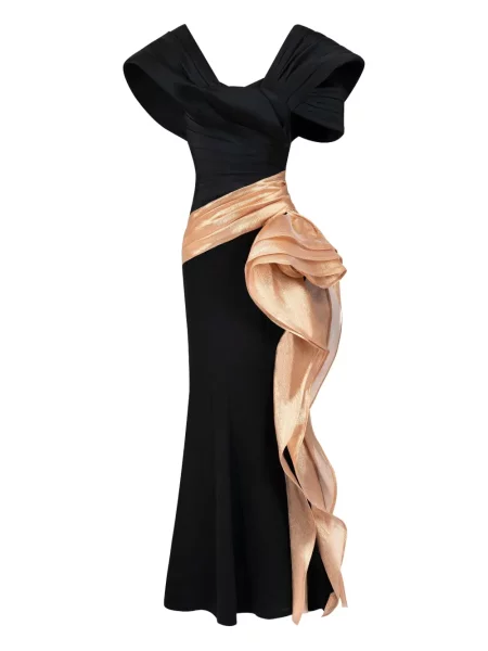 Sukienka wieczorowa Gaby Charbachy plisowana czarna