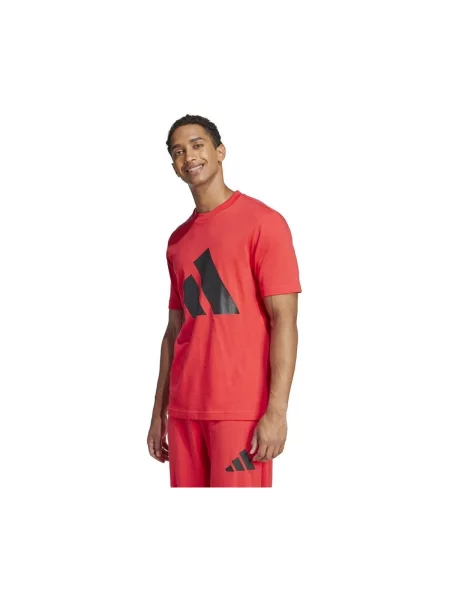 Majica Adidas Sportswear s autogramom crvena