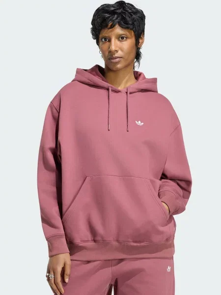 Geacă Adidas Originals din fleece roz