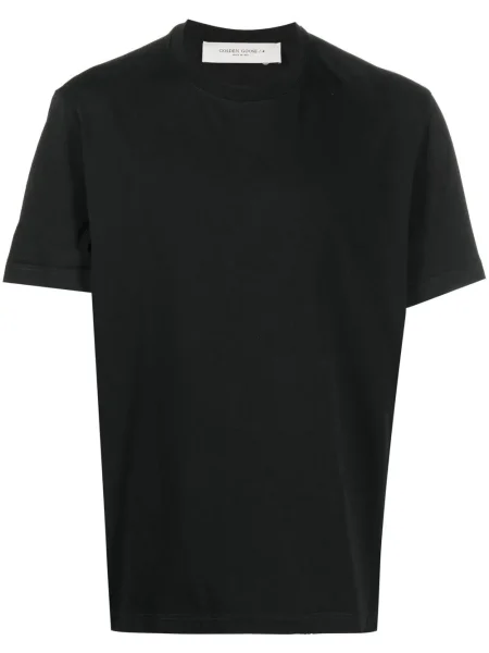 Tricou Golden Goose cu decolteu în U negru