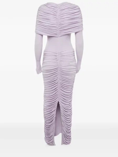Rochie maxi Chats By C.dam drapată violet
