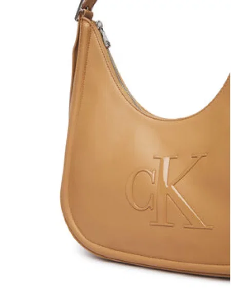 Calvin Klein Táska Bold Ck Crescent bézs