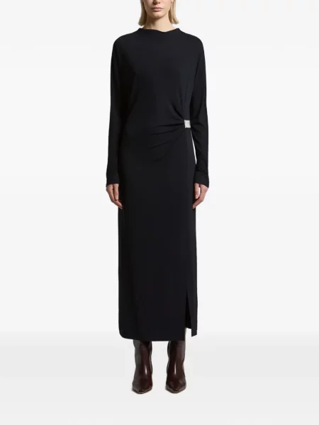 Rochie maxi Peserico cu volane albastru