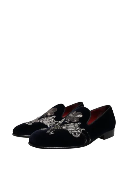 Кадифени лоуфъри Dolce & Gabbana черно