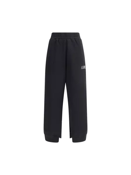 Spodnie dresowe Mm6 Maison Margiela z logo czarne