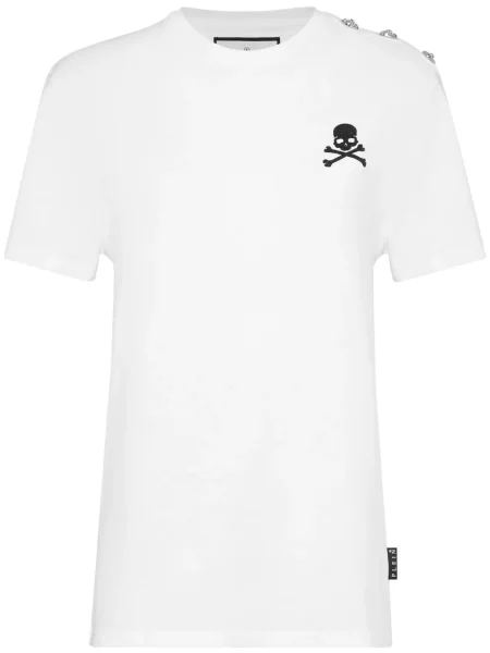 Tricou Philipp Plein alb