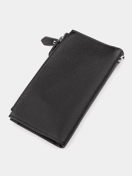 Кожаный кошелек St Leather Accessories черный
