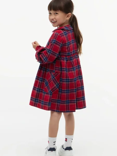 Tommy Hilfiger разкроена рокля от червено