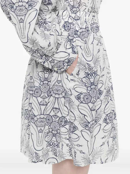Rochie maxi Marc O'polo cu model floral lungă de costum alb
