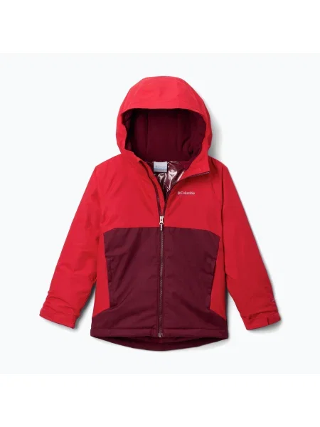 Gyerek sídzseki Columbia Alpine Action III Rich Wine melange/mountain red. Méret: XL piros