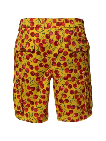 Pantaloni scurți cargo Dolce & Gabbana cu imagine galben