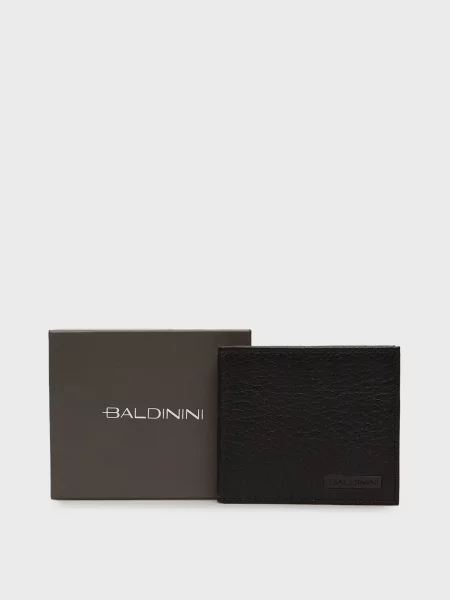 Кожаный кошелек Baldinini черный