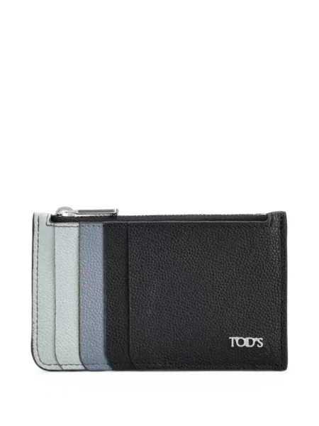 Кожено портмоне Tod's черно