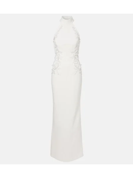 Rochie Rebecca Vallance cu model floral alb