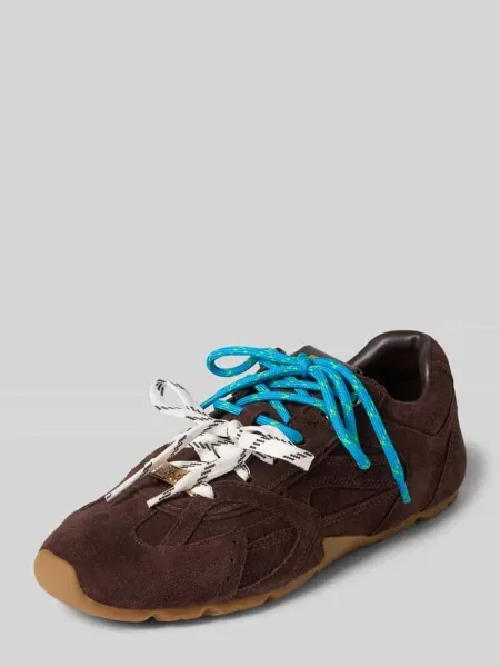 Sneakersy ze skóry ze sznurowaniem Model Asiel' Steve Madden