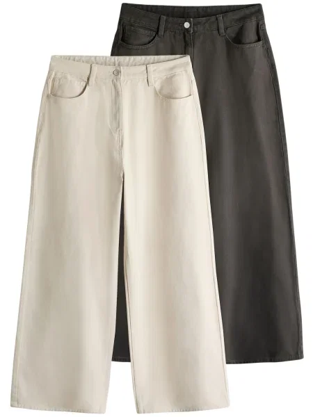 The Set Džínsy čokoládová / ako vlna biela