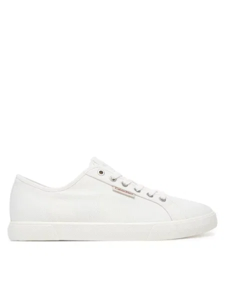 Πάνινα παπούτσια Calvin Klein Jeans Ess Vulc Low Mg Cv λευκό