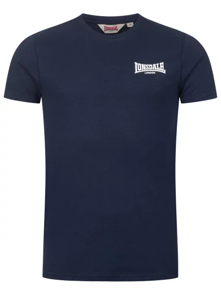 T-shirt o wąskim kroju Lonsdale Elmdon niebieska