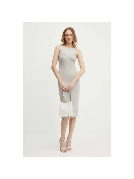 Patrizia Pepe sukienka mini dopasowana szary