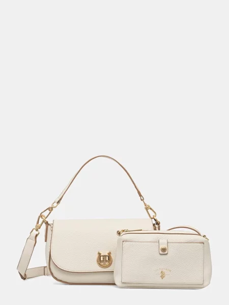 U.S. Polo Assn. torebka crossbody z imitacji skóry Middleton beżowa