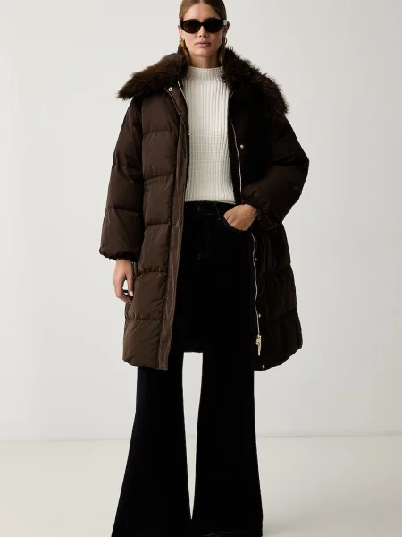 Twinset pulover z viskozo bež
