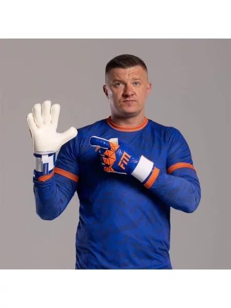Rękawice bramkarskie Invictus X PRO niebieskie