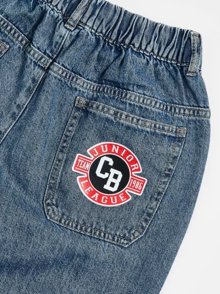 Reserved Джинси baggy синій
